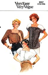 9557 SO EZ VOGUE LOOSE CAP - LS  YOKE TOPS PATTERN 8-12